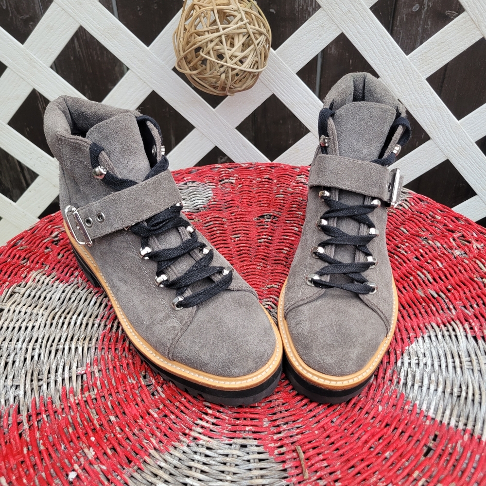 Marc Fisher booties Suede Ankle Boots Hiking Casual 8